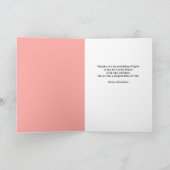 Kerstmis prettig voor iedereen Roze ornament mooi Feestdagen Kaart (Binnen)