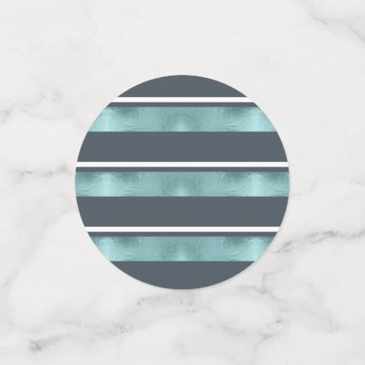 Kerstmis Prettige feestdagen Antlers Blauwgroen ID Confetti (Kleine voorkant)