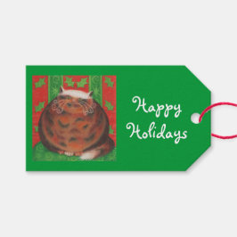 Kerstmis Prettige feestdagen cadeau labels groen Cadeaulabel