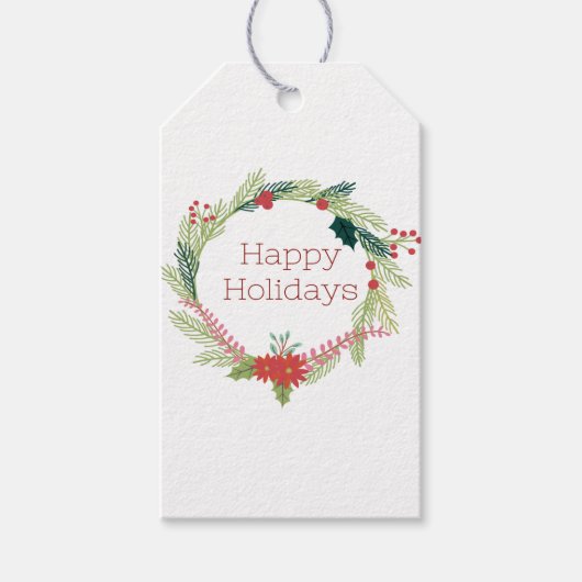 Kerstmis Prettige feestdagen Cadeaulabel (Voorkant)