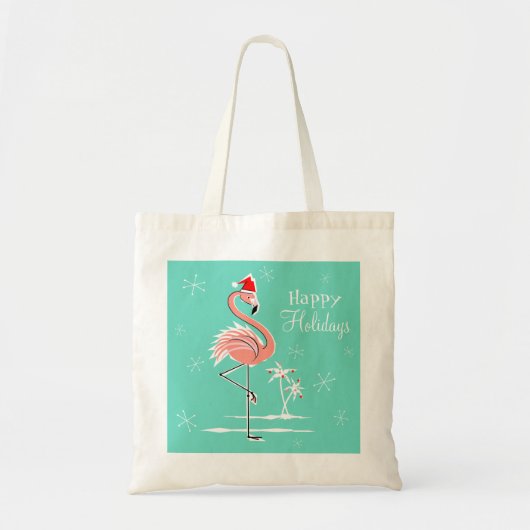Kerstmis, Prettige feestdagen canvas tas (Voorkant)