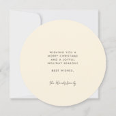 Kerstmis Prettige feestdagen Feestdagenkaart (Achterkant)