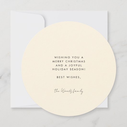 Kerstmis Prettige feestdagen Feestdagenkaart (Achterkant)