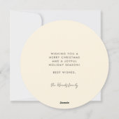 Kerstmis Prettige feestdagen Feestdagenkaart (Achterkant)