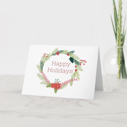 Kerstmis Prettige feestdagen Kaart (Voorkant)