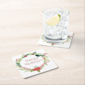 Kerstmis Prettige feestdagen Kartonnen Onderzetters (Insitu)