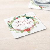 Kerstmis Prettige feestdagen Kartonnen Onderzetters (Schuin)