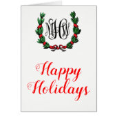 Kerstmis Prettige feestdagen kerstKaart (Voorkant)