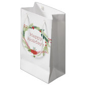 Kerstmis Prettige feestdagen Klein Cadeauzakje (Voorkant Gekanteld)