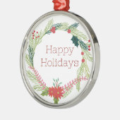 Kerstmis Prettige feestdagen Metalen Ornament (Links)