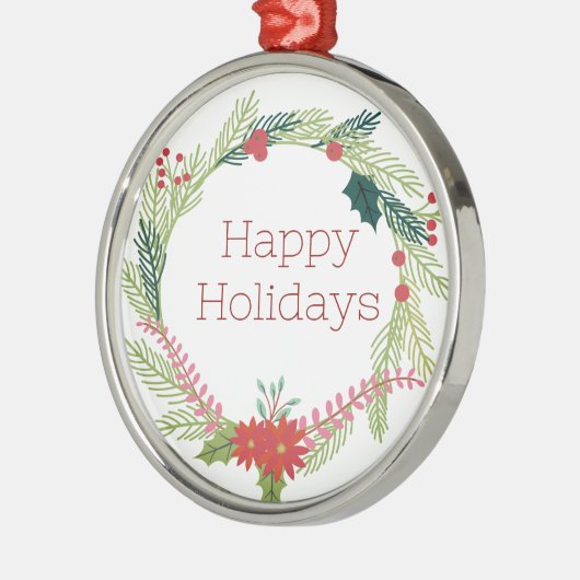 Kerstmis Prettige feestdagen Metalen Ornament (Links)