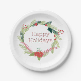 Kerstmis Prettige feestdagen Papieren Bordje
