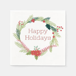 Kerstmis Prettige feestdagen Servetten