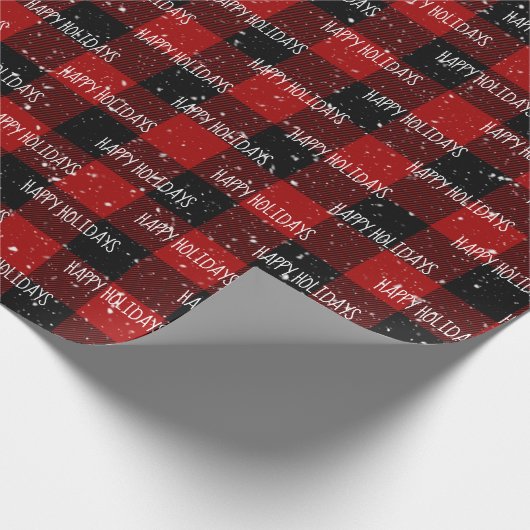 Kerstmis PRETTIGE FEESTDAGEN tekst op papier (Hoek)