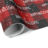 Kerstmis PRETTIGE FEESTDAGEN tekst op papier (Rol Hoek)