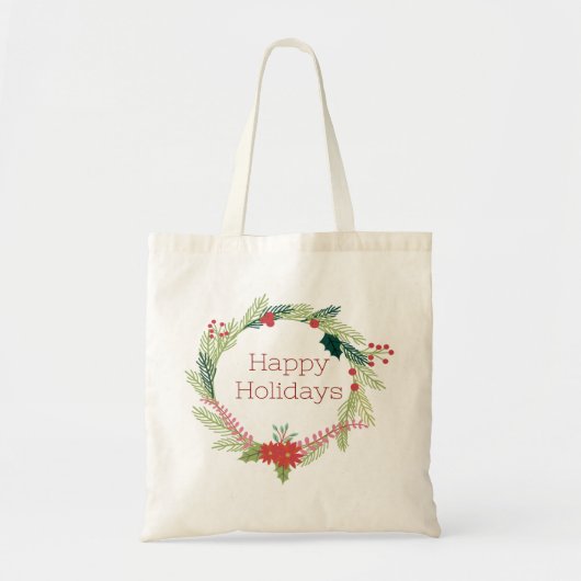 Kerstmis Prettige feestdagen Tote Bag (Voorkant)