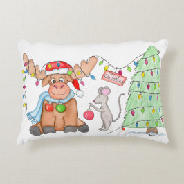 Kerstmis - Prettige Kerst-Eland! Accent Kussen