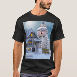Kerstmis, prettige kerstwinter wonderland t-shirt