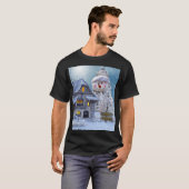 Kerstmis, prettige kerstwinter wonderland t-shirt (Voorkant volledig)