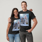 Kerstmis, prettige kerstwinter wonderland t-shirt (Unisex)