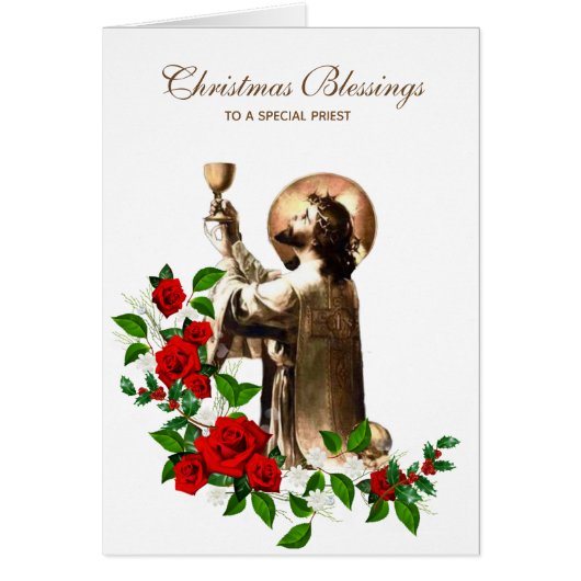 Kerstmis Priester Jezus Geestelijkheid Heilige Mis (Voorkant)