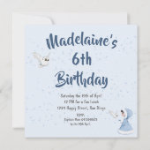 Kerstmis Prinses Verjaardag Uil Winter Sneeuwvlokk Kaart (Achterkant)