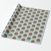 Kerstmis Pudding illustratie Cadeaupapier (Uitgerold)