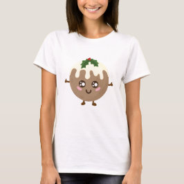 Kerstmis Pudding Kawaii T-shirt