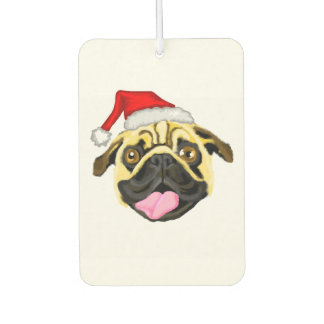 Kerstmis Pug-auto geurverfrisser Luchtverfrisser