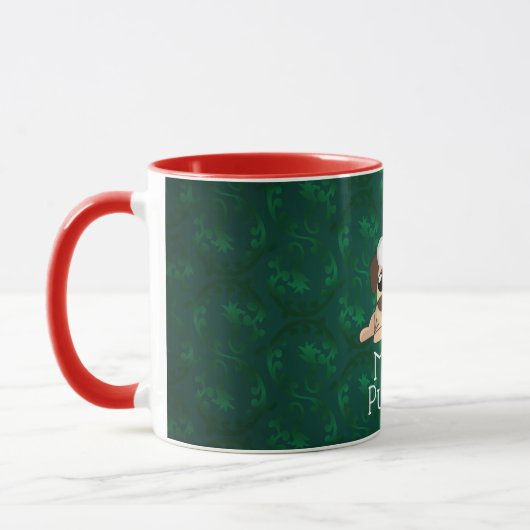 Kerstmis Pug Combo Mok (Links)