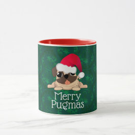 Kerstmis Pug Combo Mok