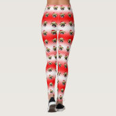 Kerstmis Pug Kousen Leggings (Achterkant)