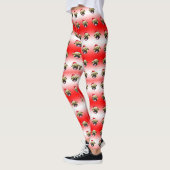 Kerstmis Pug Kousen Leggings (Links)