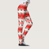 Kerstmis Pug Kousen Leggings (Rechts)