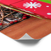 Kerstmis - Pug - Lily Lou Poster (Hoek)