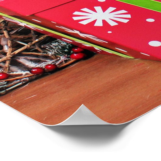 Kerstmis - Pug - Lily Lou Poster (Hoek)