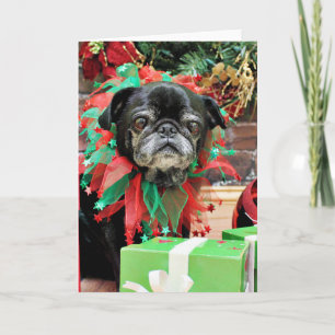 Kerstmis - Pug - Michaelis Feestdagen Kaart