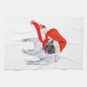 Kerstmis Pug Theedoek (Horizontaal)