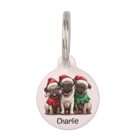 Kerstmis Pugs Honden Huisdierpenning