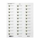 Kerstmis Pugs Retouradreslabels Etiket (Full Sheet)