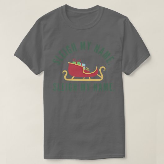 Kerstmis Pun Grappige Rendier Matching T-shirt (Design voorkant)