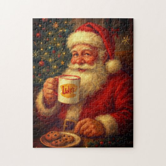 Kerstmis-puzzel met vintage Sinterklaas Legpuzzel (Verticaal)