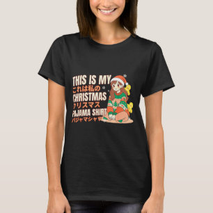 Kerstmis Pyjama Anime Meisje Japans Manga Otaku T-shirt