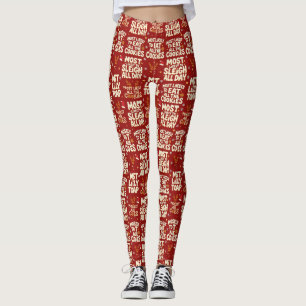 Kerstmis Pyjama Broek - Grappige PJs met 'Meest Wa Leggings