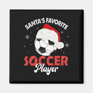 Kerstmis Pyjama Favoriete Voetbalspeler van de Ker Magneet