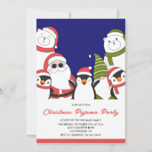 Kerstmis Pyjama Feest Slaap Mooie Kerstman Beer