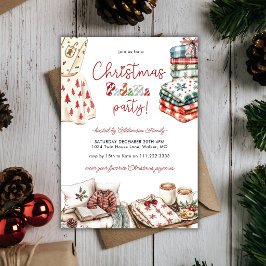 Kerstmis Pyjama Feest Vakantie Familie Vrienden Kaart