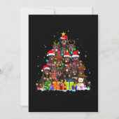 Kerstmis Pyjama Rottweiler Boom Kerstmis Hond Vade Kaart (Voorkant)