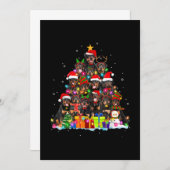 Kerstmis Pyjama Rottweiler Boom Kerstmis Hond Vade Kaart (Voorkant / Achterkant)