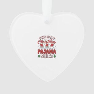 Kerstmis Pyjama Shirt Gnome Vakantie Ontwerp Ornament